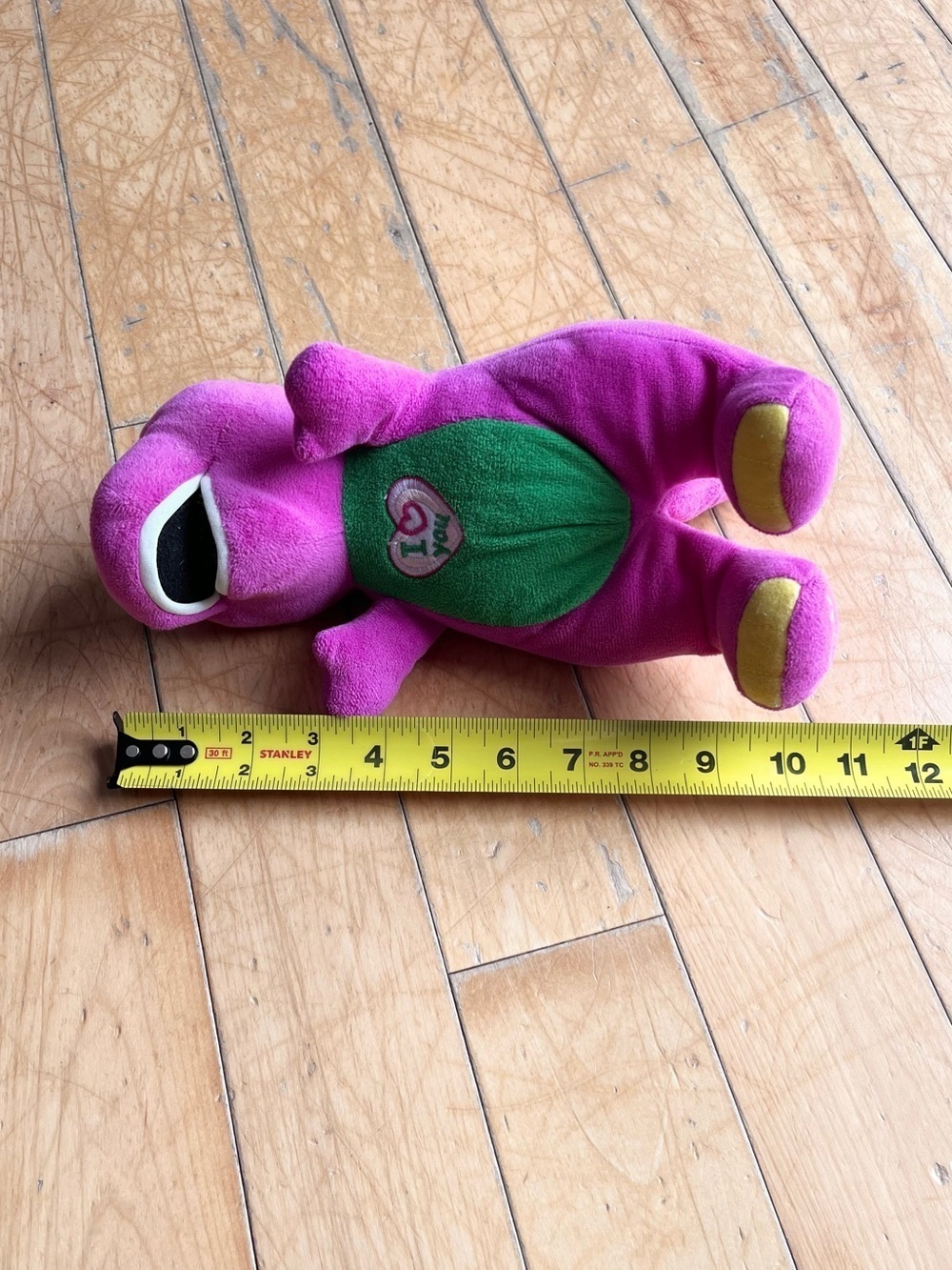 Barney Vintage Singing Plush Toy "I Love You" Stuffed Dinosaur Collectible - Picture 9 of 9